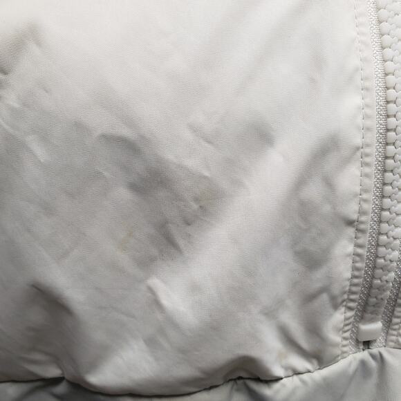 Victoria Secret PINK White / Gray Hooded Windbreaker Jacket Kangaroo Pocket - Picture 8 of 12